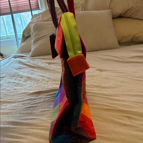 Colorful Tote Bag from Mexico - “Bucerias Riviera Nayarit” - Picture 10 of 12